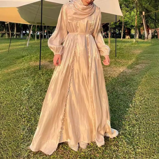 Fatima Pearl Abaya - Beige